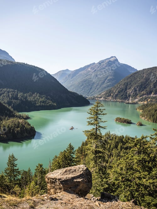 Preview: Diablo lake, Diablo, Washington, USA
