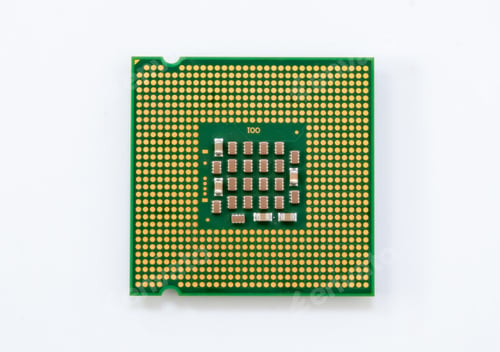 Preview: IC CPU computer isolate on white background, Main IC, Chip IC.