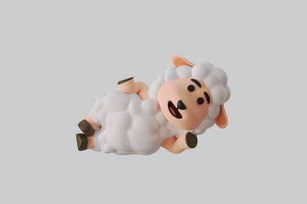 Preview: Whimsical cartoon sheep