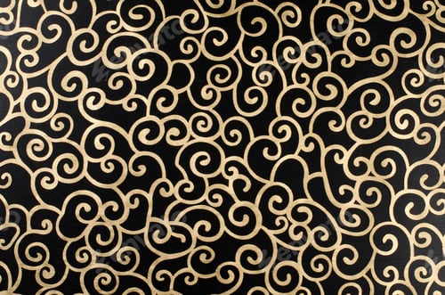 Preview: Golden abstract arabesque