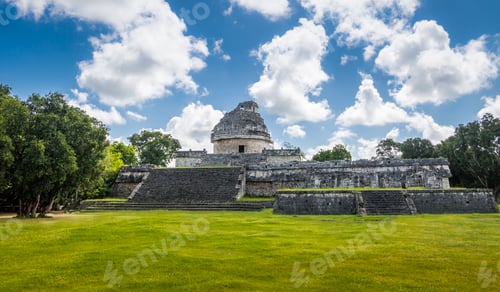Preview: Mayan observatory ruins at Chichen Itza - Yucatan, Mexico