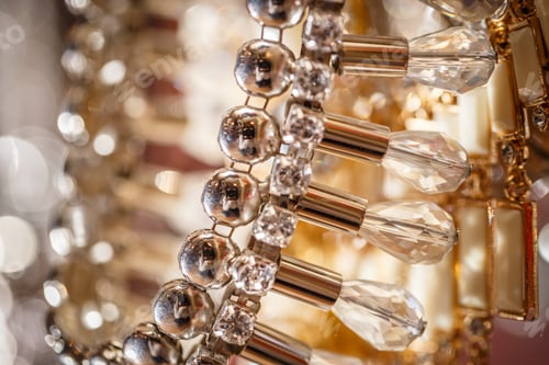 Preview: Goldplated necklace with rhinestones