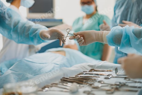 Preview: Medical Team Performing Surgery in Hospital