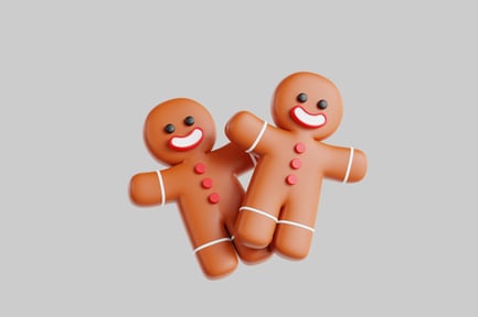 Preview: Happy gingerbread buddy pair