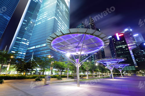 Preview: Singapore city at night