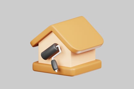 Preview: House paint roller icon