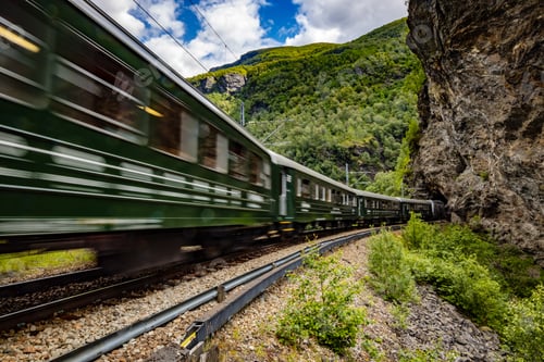 Preview: Flam Line is a long railway tourism line between Myrdal and Flam in Aurland, Norway.