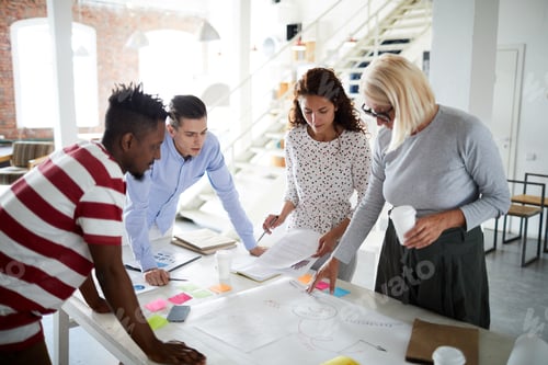 Preview: People discussing business plan