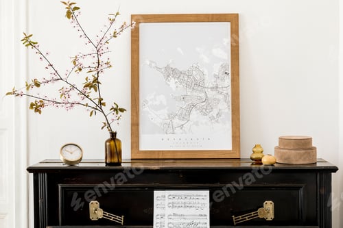 Preview: Stylish composition at living room interior
