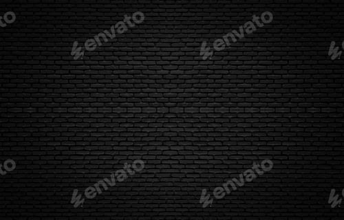 Preview: Black texture with brick wall for background website or design.