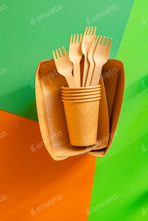 Preview: Eco Friendly Bioorganic Starch Tableware Zero Waste Disposable Fast Food Containers Made From