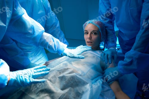 Preview: Scared emotional patient waking up during the operation