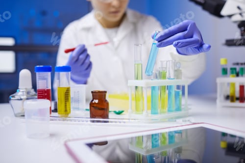 Preview: Scientist Working in Laboratory Closeup