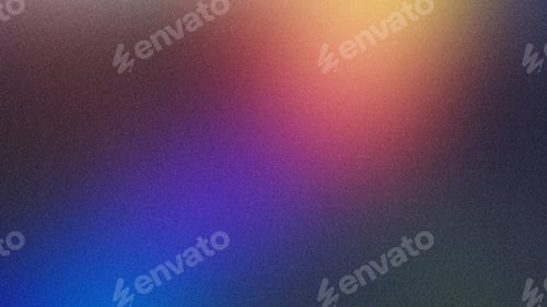 Preview: Blue orange light leak on dark background, design with optical lens flare, abstract grainy texture