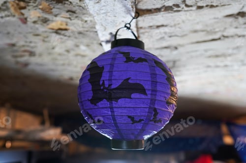 Preview: Halloween decoration in the store on the ceiling