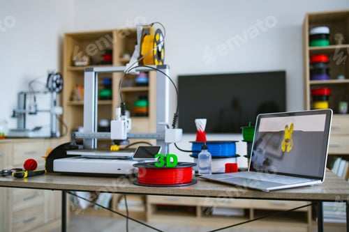 Preview: 3D Printing Design using Printer and Laptop at Home