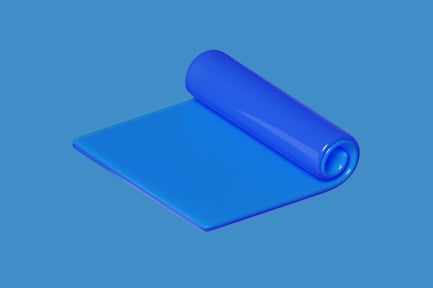 Preview: Abstract blue object with cylindrical protrusion