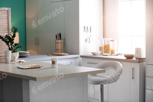 Preview: Stylish kitchen interior setting. Idea for home design