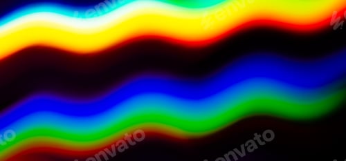 Preview: Abstract colorful waves background. Wallpaper banner design.