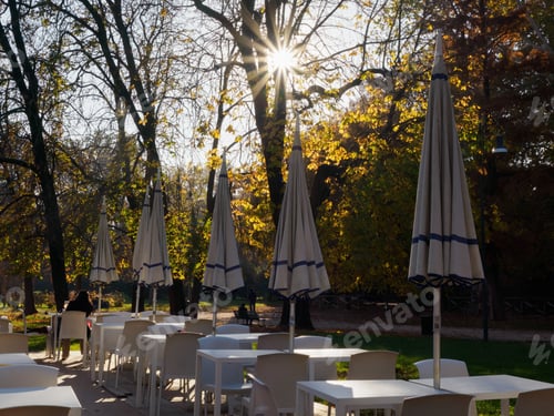 Preview: Sempione park in Milan, Italy, at fall