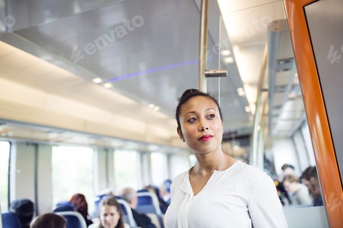 Preview: Woman in train
