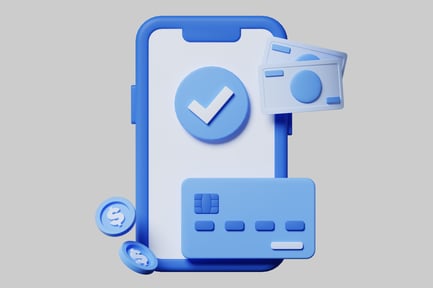 Preview: Mobile payment success illustration