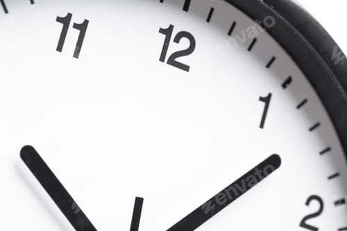 Preview: Wall Clock on color background. creative photo