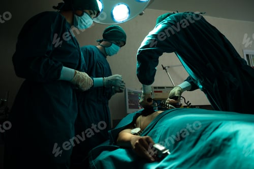 Preview: professional surgeon doctor person working in hospital, health care medicine concept