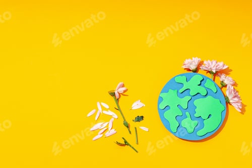 Preview: Concept of Save the world and Recycling, space for text