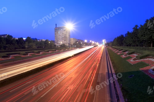 Preview: beijing traffic at dusk