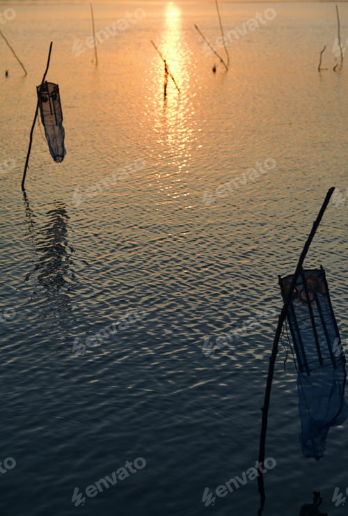 Preview: Traps and net of the fishing
