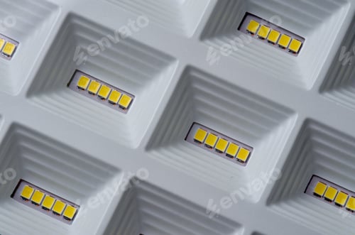 Preview: Close-up view of the LED light panel