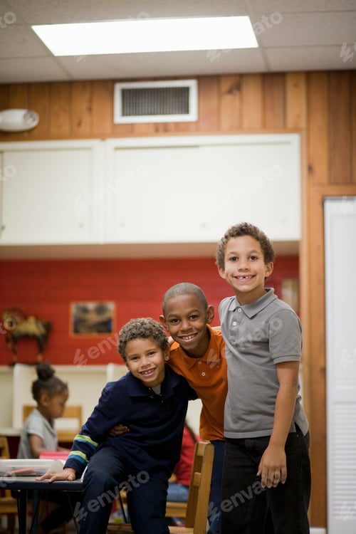 Preview: Children smiling in classroom