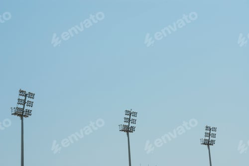 Preview: A Stadium light pole in the sky.