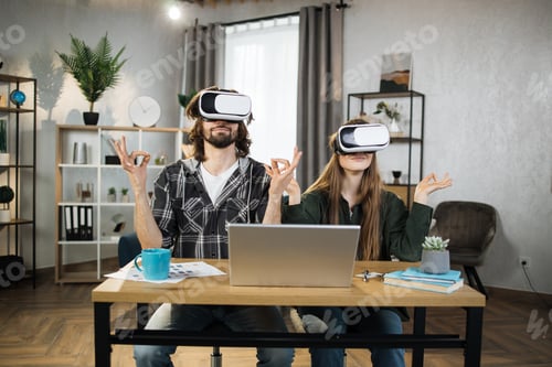 Preview: Happy family spending leisure time at home and playing games