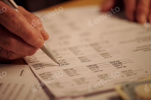 Preview: Circling sum on unpaid financial bill