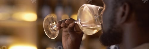 Preview: Header with African American Man Tasting Wine
