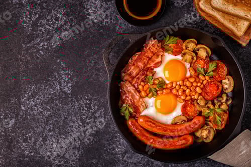 Preview: Traditional full English breakfast