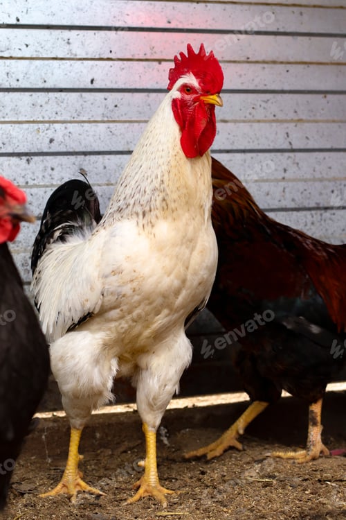 Preview: Chickens and roosters in the coop