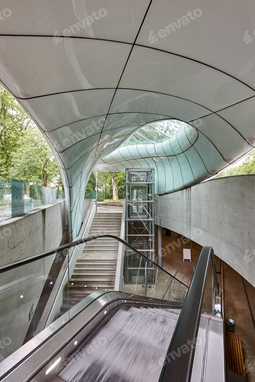 Preview: Nordkette subterranean cable car station in Innsbruck. Congress . Austria