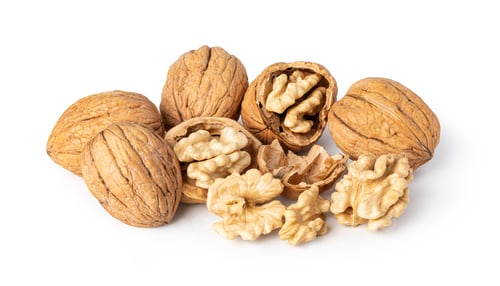 Preview: Walnut on white background