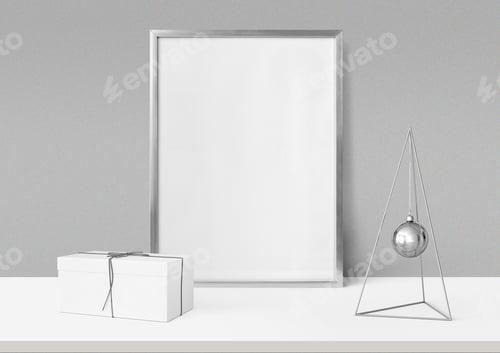 Preview: Silver frame mockup