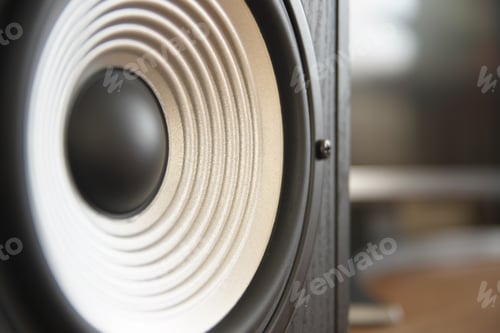 Preview: Monitor speakers close-up object.