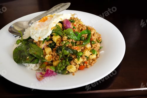 Preview: Rice Topped With Stir Fried Minced Pork