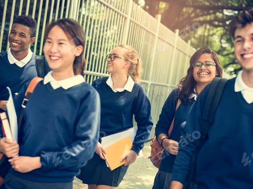 Preview: Student Study Uniform Book College Book Teen Concept