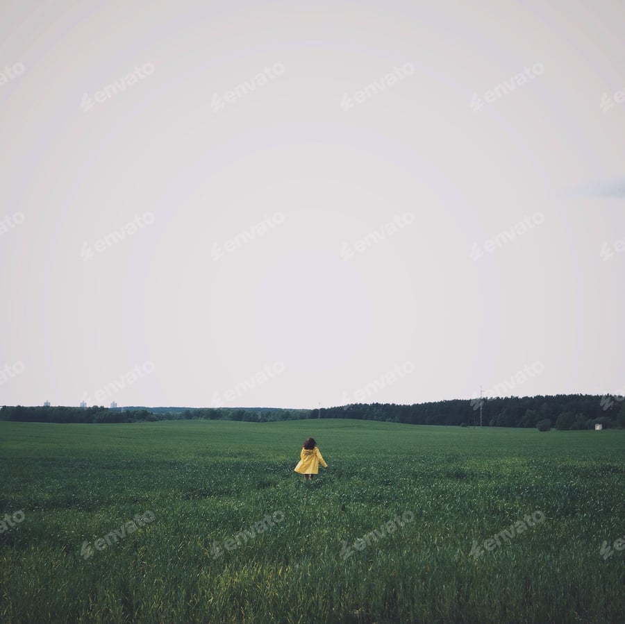 Cover for Woman running in the field