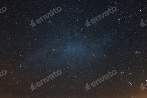 Preview: Beautiful starry sky with stars, planets, and constellations. Amazing deep space