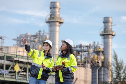 Vista previa: Ingenieros industriales discutiendo las operaciones