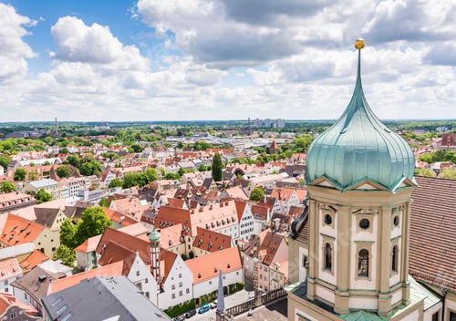 Preview: Aerial view over Augsburg