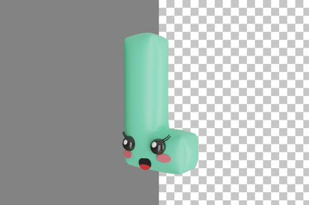 Preview: Cute Letter L 3D Icon
